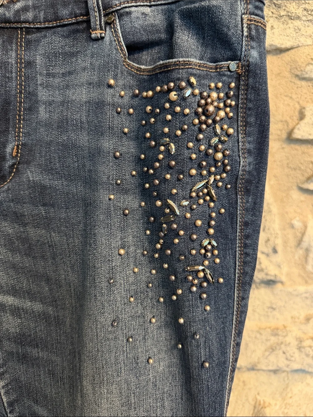 Studded Bootcut Jeans - Picture 3 of 8